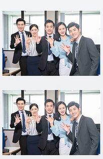 五人照片合影照姿势